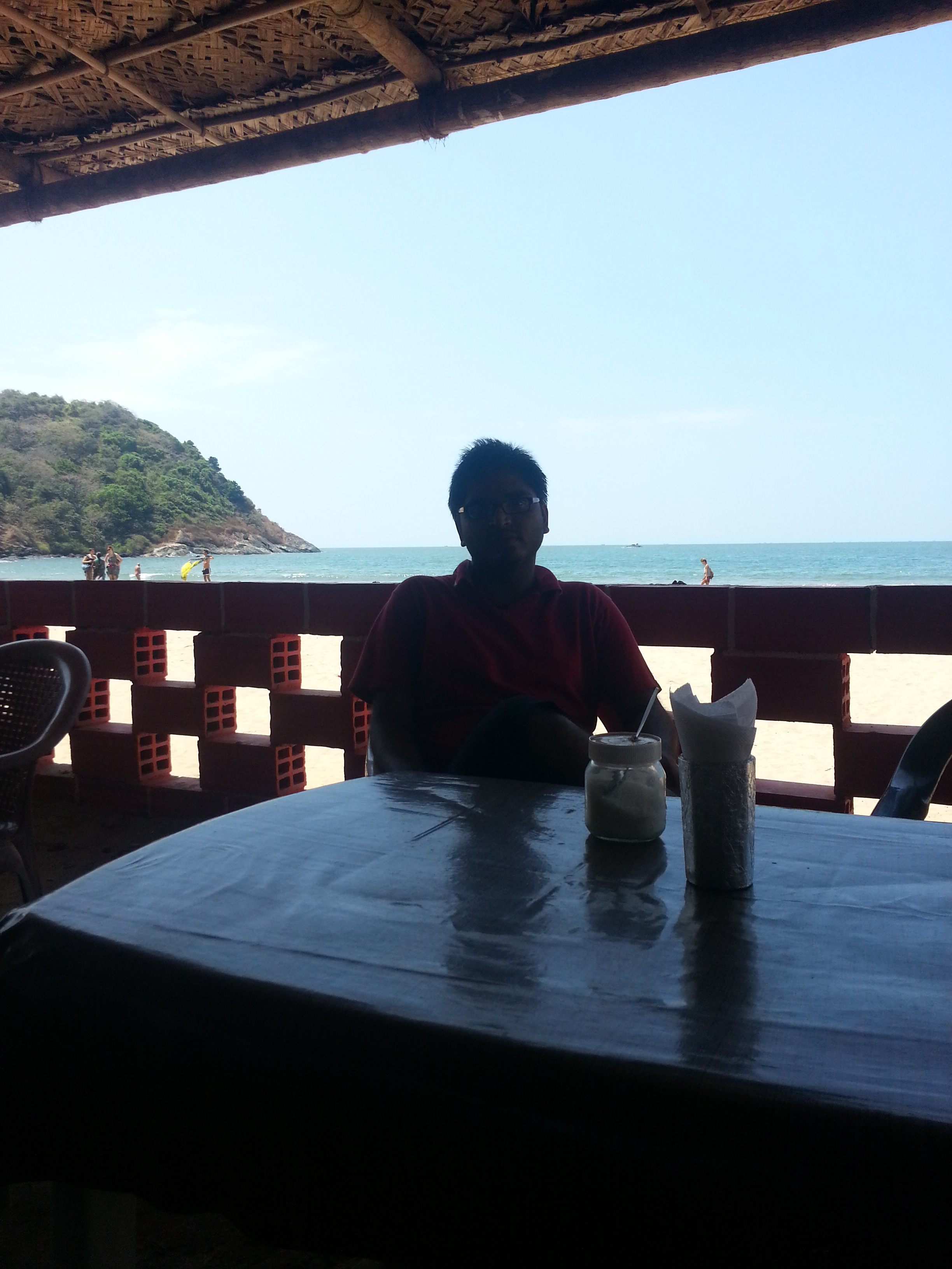 Lunch at a shack at Kudlee beach