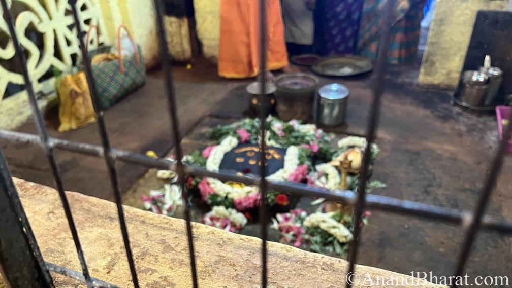 Lord Rama foot print at Gandhamadhana temple hill