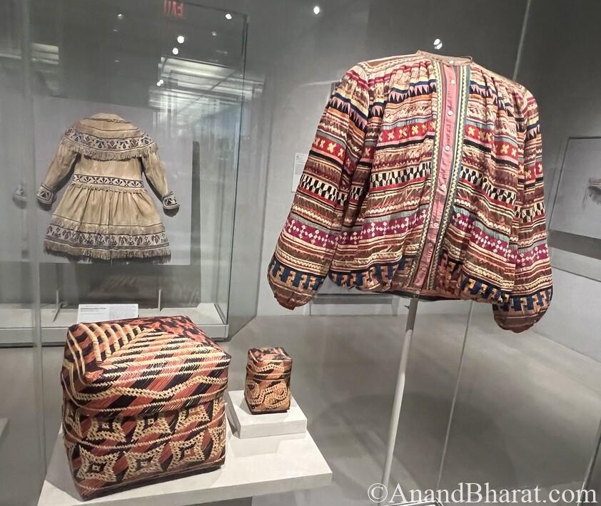 Basket with lid, Shirt and Shakhukwian (Man's coat)