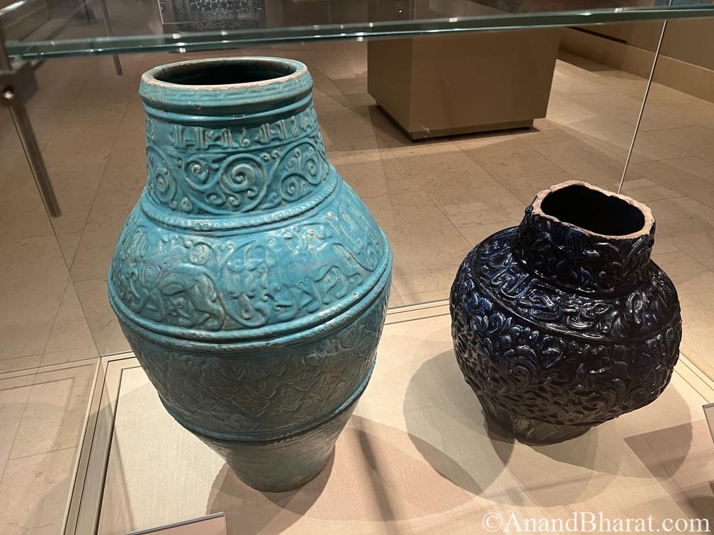 Bowl and covered jar, Iran, Ilkhanid period (1206-1353)