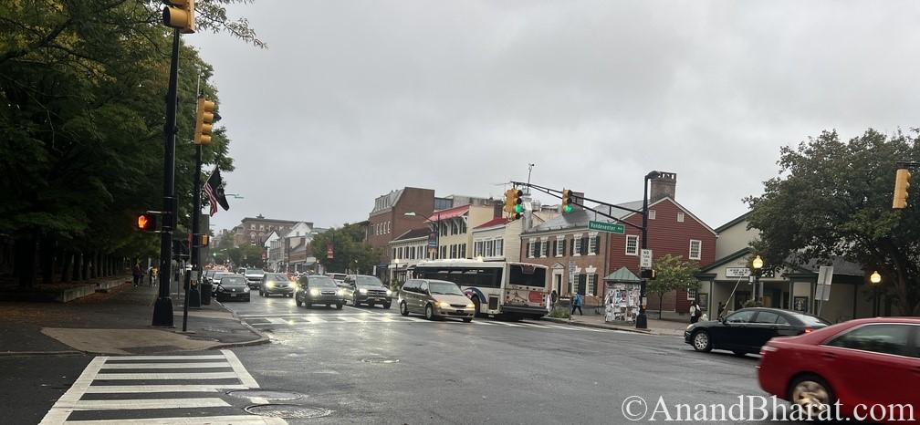 Downtown of Princeton University area