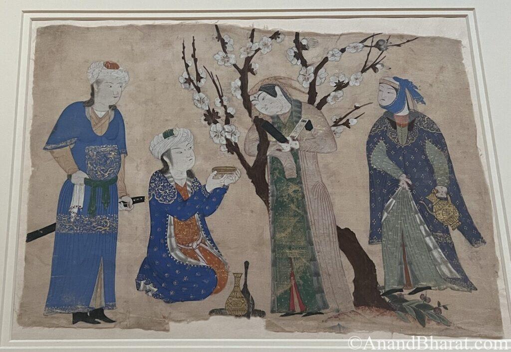 Princely Couple - Timurid art. Created in 1400-1405