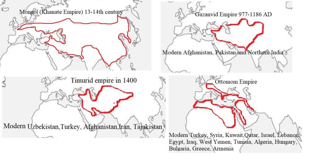 Khanate-Timurid-gaznivid-ottomom